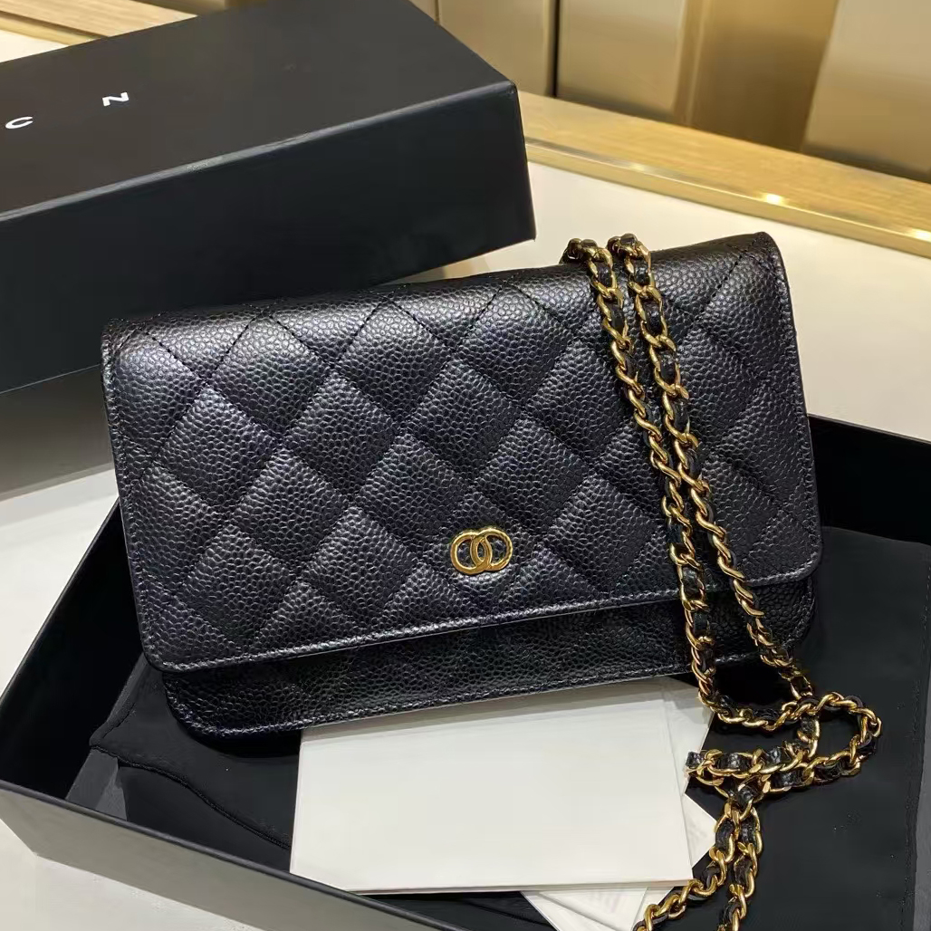 Designer Bags Gold silver Shoulder Bags Luxury High Quality Classics Plaid Sheepskin And Caviar Bags Flip Bag Leather Wallet Metal letters