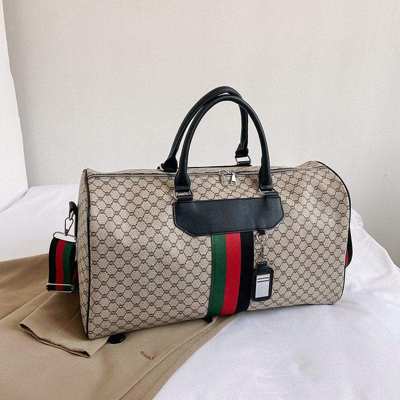 Designer Duffel Bags Women's 2025 New Color-Block Waterproof Travel Bag with Large Capacity - Gym & Business Organizer Bag for Fitness and Travel