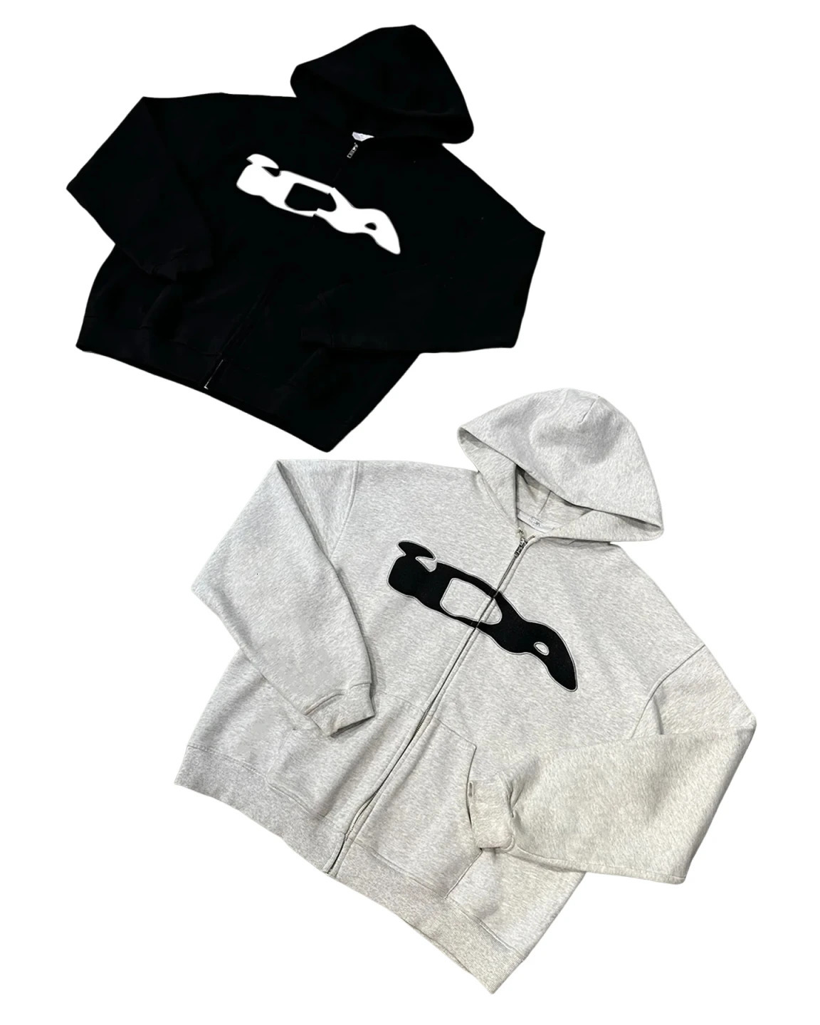 Y2K Zipper Hoodie women Gothic Fashion High Street American Vintage Letter Printed Jackets for men Loose Top women clothing 251111