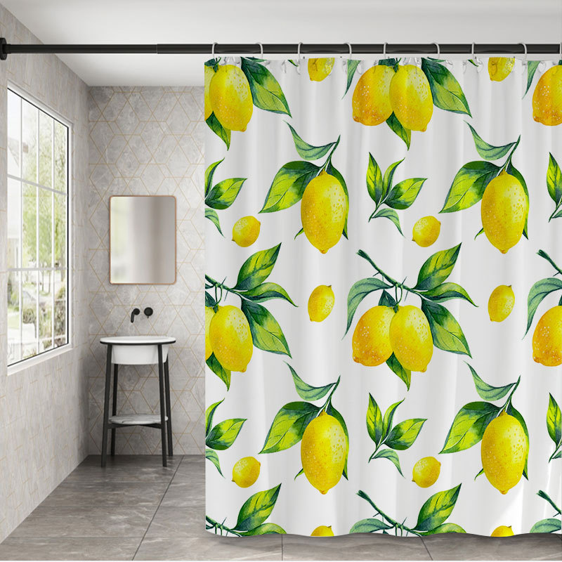 YL-37908 Digital Printed Waterproof Shower Curtain for Bathroom/Toilet Partition - Waterproof and Mildew-proof