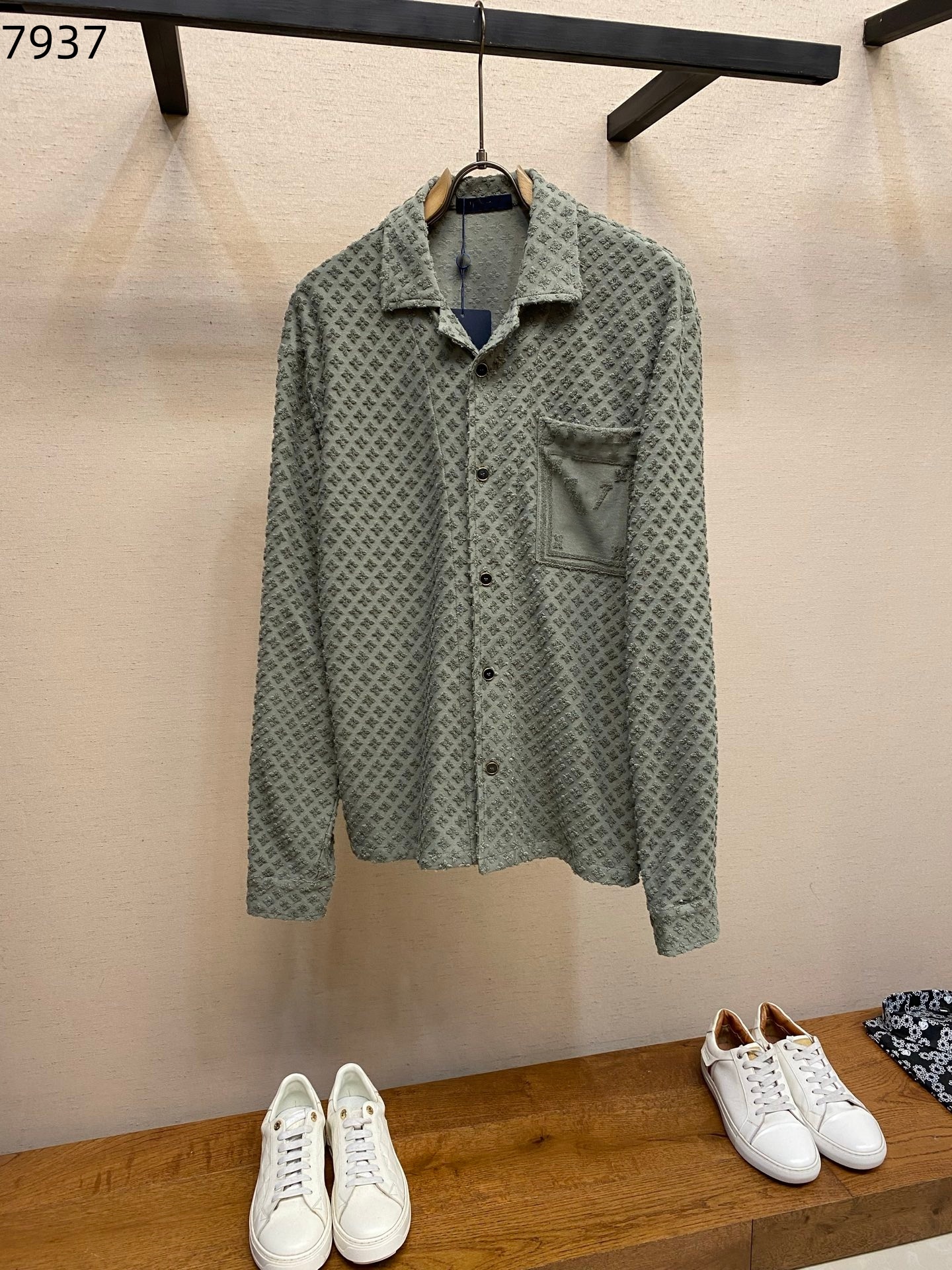 Designer Bowling Shirts Men Fashion Geometric Letter Print Button Down Dress Shirt Man Casual Shirt Monogram pattern shirt designer summer shirts 7937