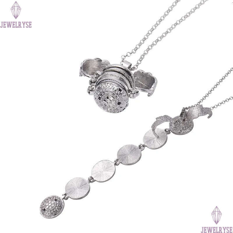 Thermal Transter Sublimation Blank Openable Necklace Wing DIY Designer Jewelry Putting Photos Gold Silver Valentines Day Women Men Choker Necklaces