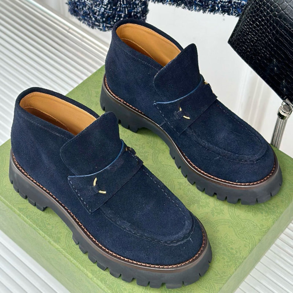 WOMENS HORSEBIT ANKLE BOOT designer winter boots luxury womens short boots anti slip wear resistant rubber sole light guccii guccis gg guccishoe gucciboot MXHM