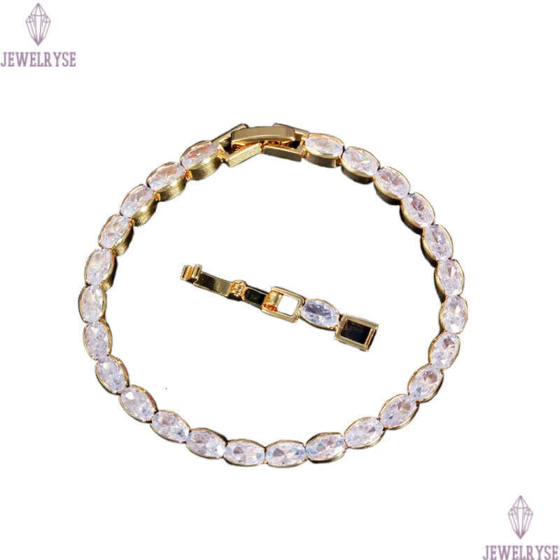 Charm Fashion AAA Cubic Zirconia Womens Tennis bracelet 18k Gold Silver Bracelets Copper Bracelet Luxury designer jewelry For Women Party Friend Teena