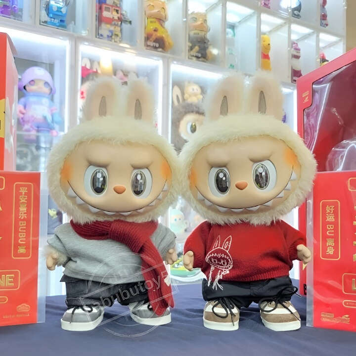 Original Quality Big Labubu 38Cm Doll The Monsters Walk By Fortune Best Of Luck Vinyl Plush Toy Gift For Festival