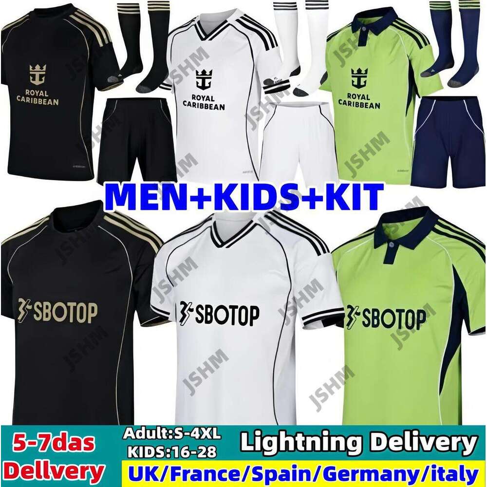 25 26 SMITH ROWE Fulham MUNIZ ANDREAS CAIRNEY RAUL football shirt soccer Jerseys MITROVIC 2025 2026 Bassey FULHAM Men kids Children kit set tops Adama Sessegnon