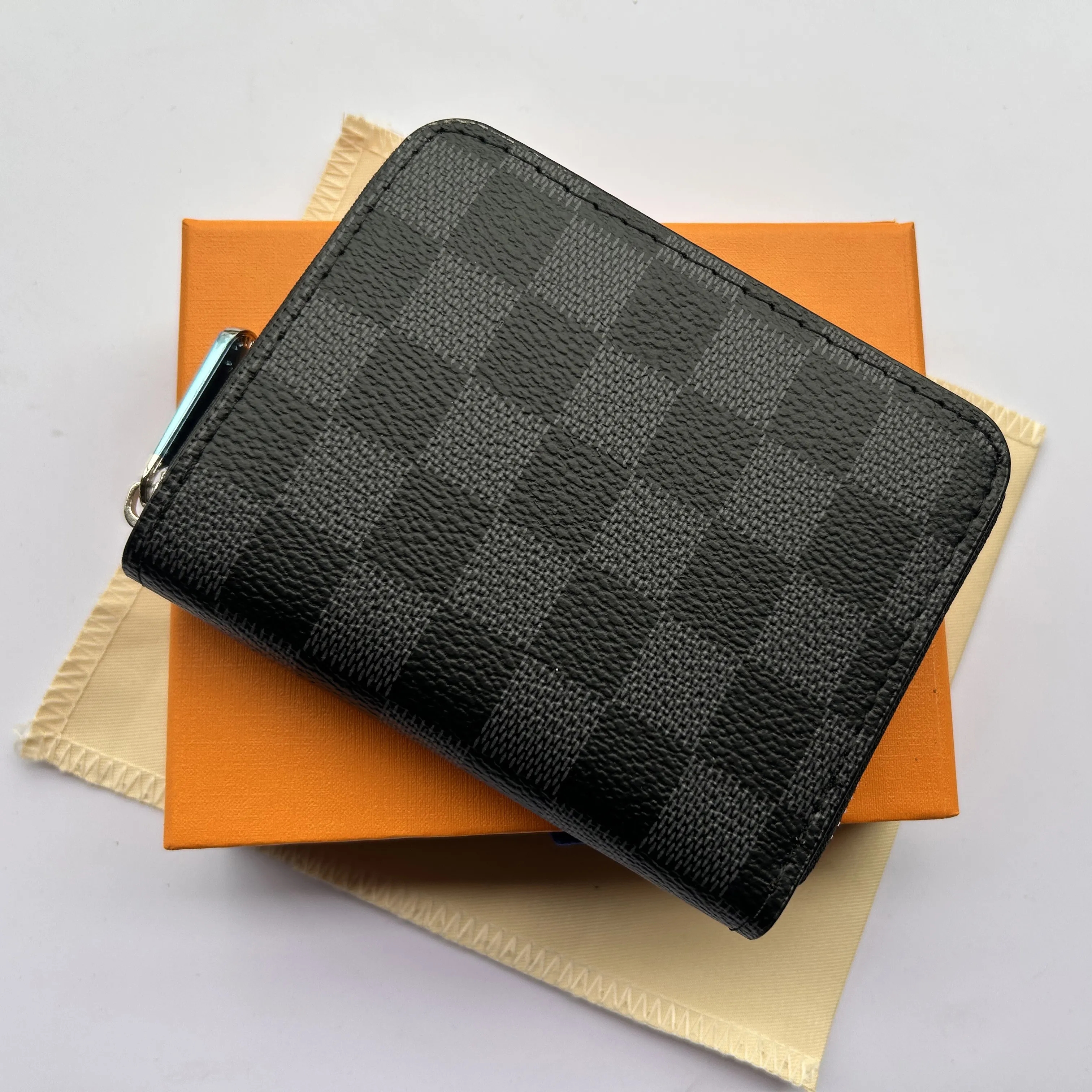 Luxury Designer Wallet Purses Fashion louisvuinton Women Men Short ZIPPY Wallets Classic Woman Zipper Pocket Pallas Bag Zip Coin Purse louisvuittion with Box