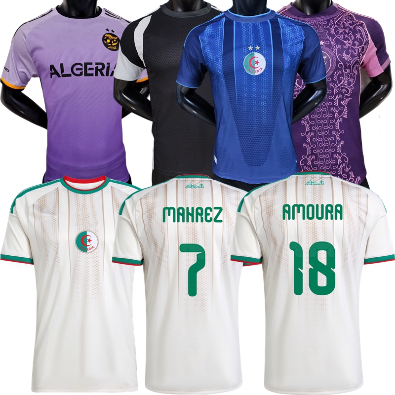 Player Fans 2025 2026 2027 Algeria Soccer Jerseys CHAIBI GOUIRI MAHREZ BENRAHMA BENSEBAINI AMOURA AIT-NOURI MAZA MANDI national training football men kids shirt