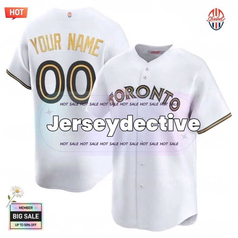 2025 World Jerseys Gold 27 Vladimir Guerrero Jr. Daulton Varsho Kevin Gausman Bo Bichette Jose Berrios George Springer Joe Carter Turner Mens Womens Y