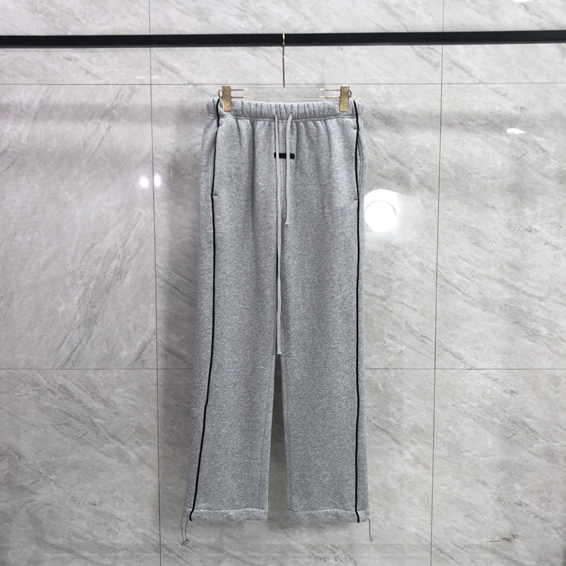 Stylish Warm Embroidered Letter Straight Leg Pants Comfortable Versatile Casual Trousers for Men Women 25fw 1207