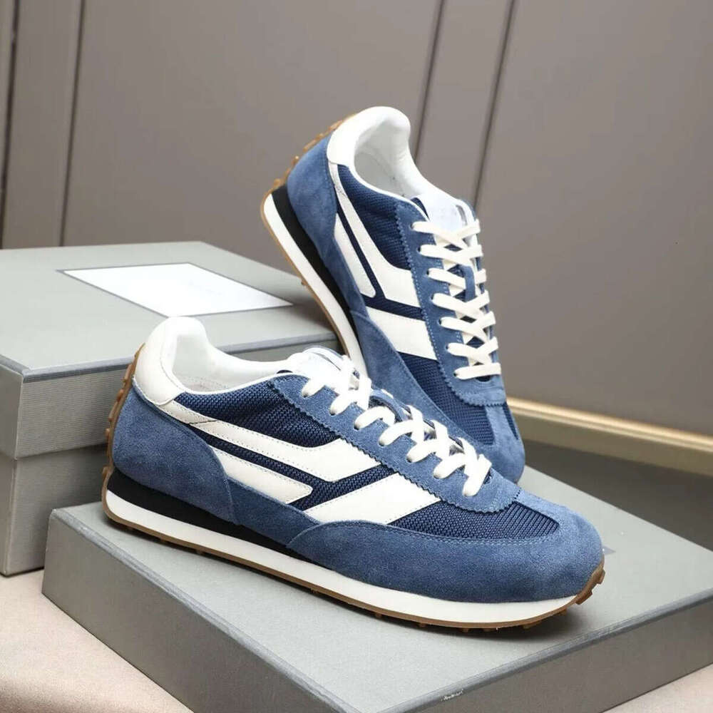 Rubber Sole Runner office formal Sport running Party Dress athletic Casual outdoor shoes Low-top Suede & Mesh Leather flat Trainers Mick Sneakers designer Mens shoe