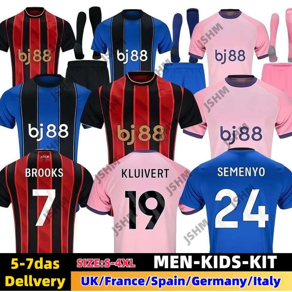 2025 2026 AFC Bournemouths Soccer Jerseys GANNON DOAK BROOKS SCOTT EVANILSON CHRISTIE 25 26 ZABARNYI Football Shirts SEMENYO KLUIVERT O DANGO Special Kids Kits