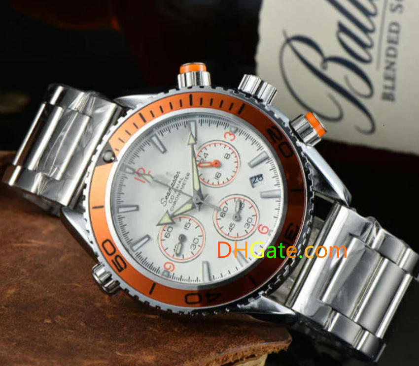 OM EGA Watch O MEGAa men's watches OM Men's Watch Watch Fashion European Men's Quartz Business Trend Calendar Type Casual Wristwatch Box Gifts