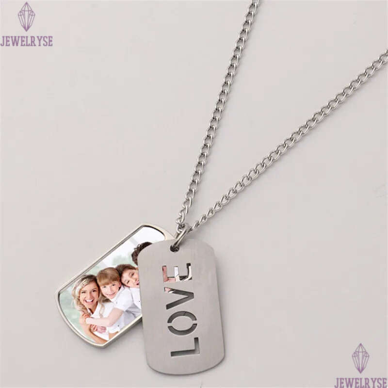 Fashion DIY Sublimation Blank Accessory Designer Necklace Woman Pierced LOVE Letters Jewelry Silver Plated Pendant Lovers Mens Necklaces Family Freind