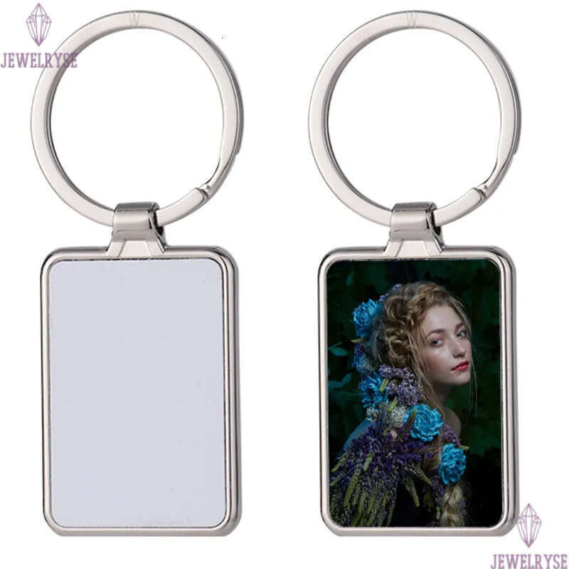 Sublimation blank DIY keychains heart round designer keychain wallet Handbag Square Lover Keychains Car Key Ring for Woman Man Valentine's Day Ch