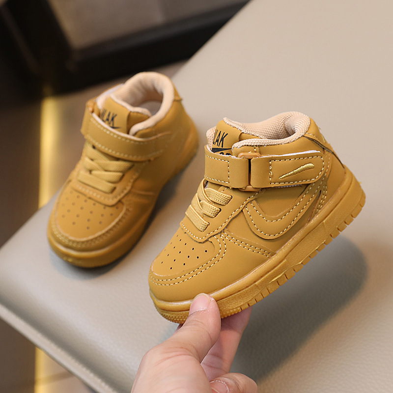 New design Shoes Spring and Autumn New Children's Sports shoes Boys High Top board Shoes Girls White Shoes Basketball shoes Free shipping