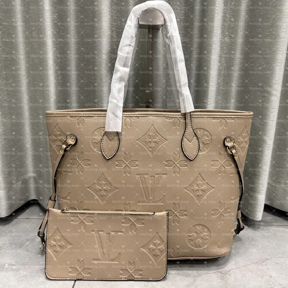 Shopping Bag louisvuinton bag Women Inspired Checkered nNeverfull Tote Bag Women's Large Capacity Shoulder Bags Designer Handbags Wallet Lady Totes Purse N40603