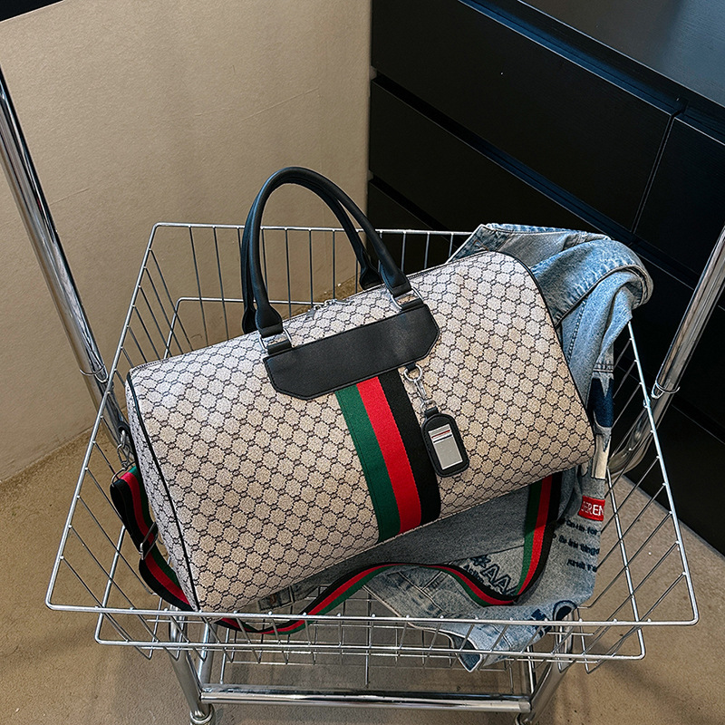 Designer Duffel Bags Women's 2025 New Color-Block Waterproof Travel Bag with Large Capacity - Gym & Business Organizer Bag for Fitness and Travel