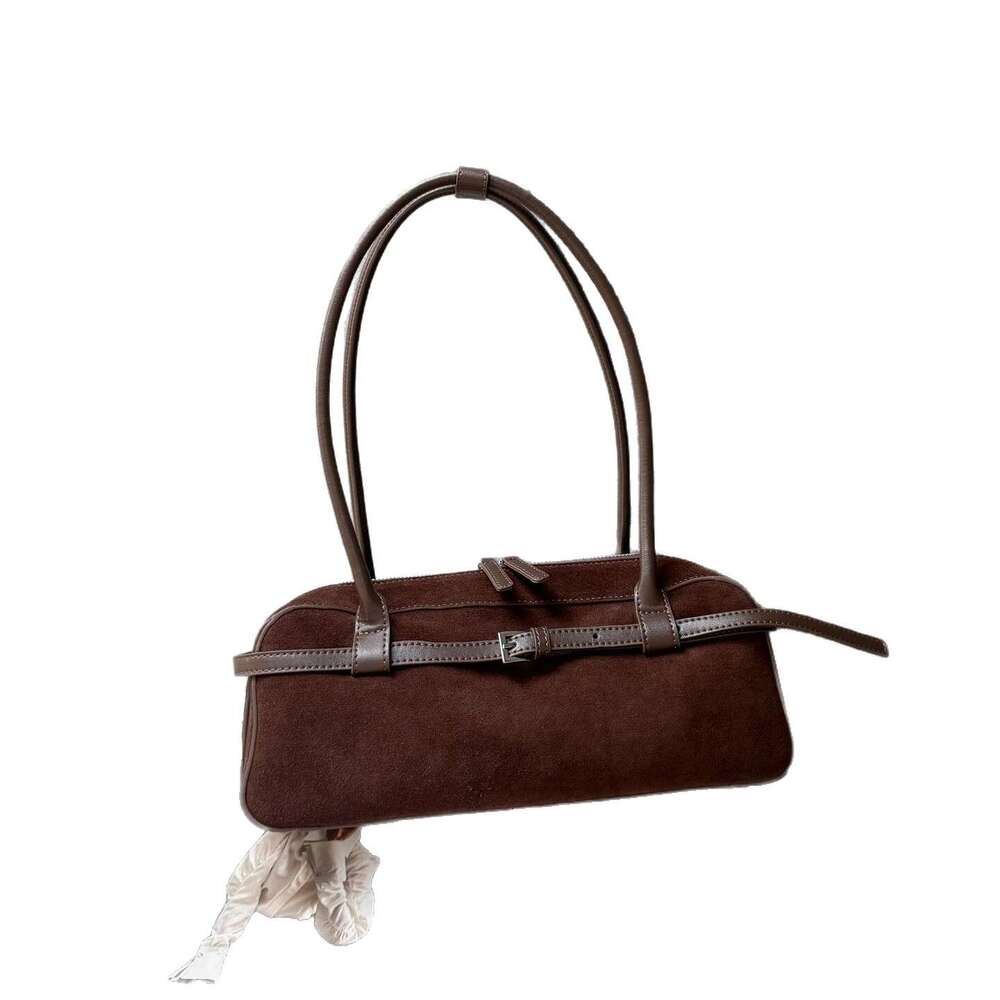 Luxury Bag Designer Shoulder Bags Totes Hobo Vintage Cowhide Baguette Autumn Winter New Suede Boston Bag Fashion Genuine Leather Handbag For Women