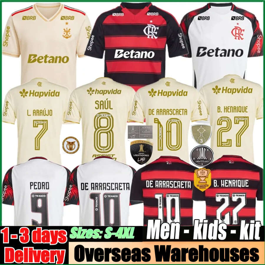 25 26 Flamengo Soccer Jerseys 2025 2026 DANILO DIEGO E.RIBEIRO GABRIEL B. GABI PEDRO DE ARRASCAETA GERSON B.HENRIQUE Camisa Mengo Men Women Football Shirt