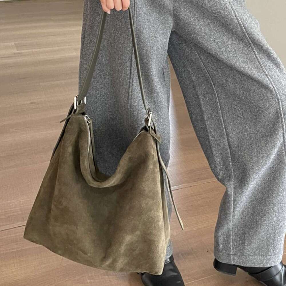Luxury Bag Designer Shoulder Bags Totes Hobo New Suede Tote Large Capacity Casual Genuine Leather Women S Korean Fashion Single Crossbody Bag
