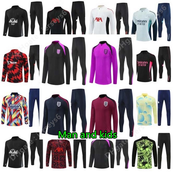 25 26 ENGLAND tracksuit soccer jersey training suit KANE STERLING ZIYECH MOUNT FODEN SAKA 24/25 cfc Arsen training suit MEN KIDS national football sets uniform 223