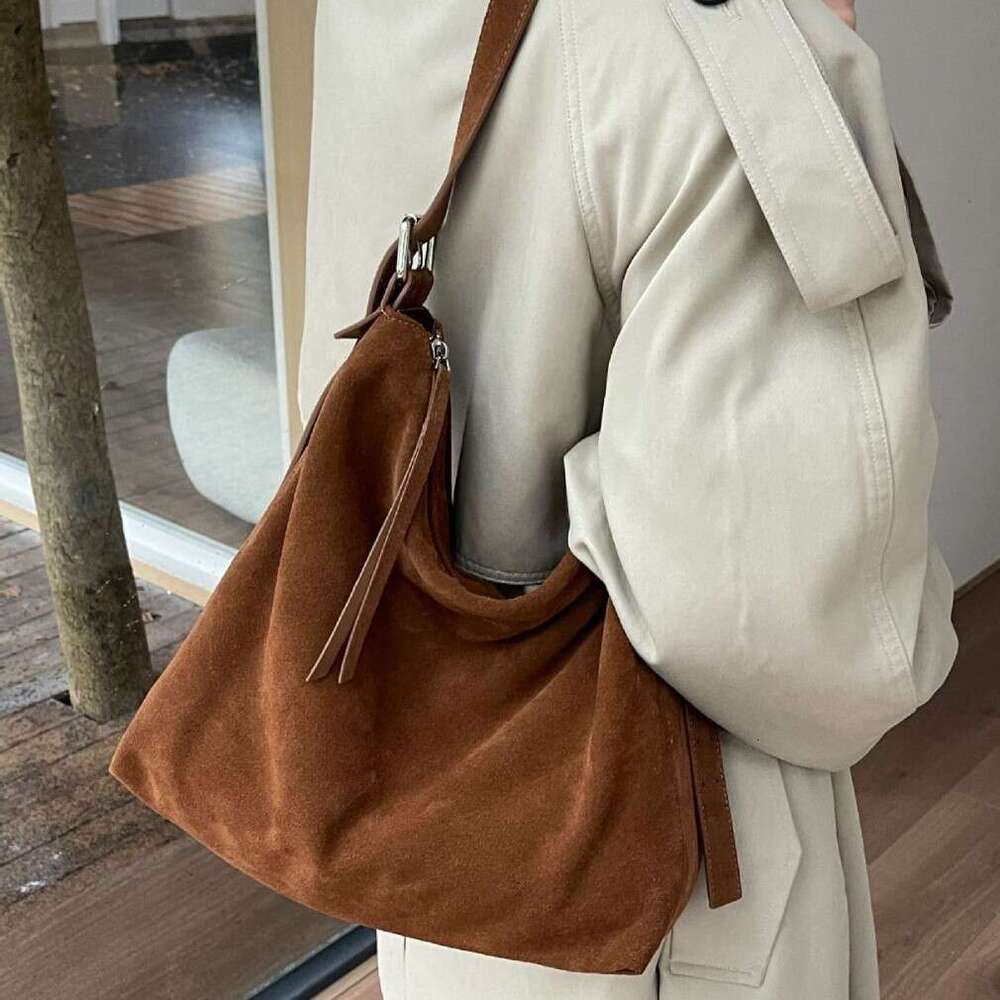 Luxury Bag Designer Shoulder Bags Totes Hobo New Suede Tote Large Capacity Casual Genuine Leather Women S Korean Fashion Single Crossbody Bag