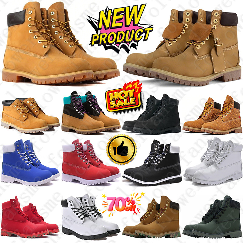 Designer tims boots martin booties Shoes for mens womens winter Autumn fur bottes heel botte leather sneakers luxury over the knee snow high platform quality