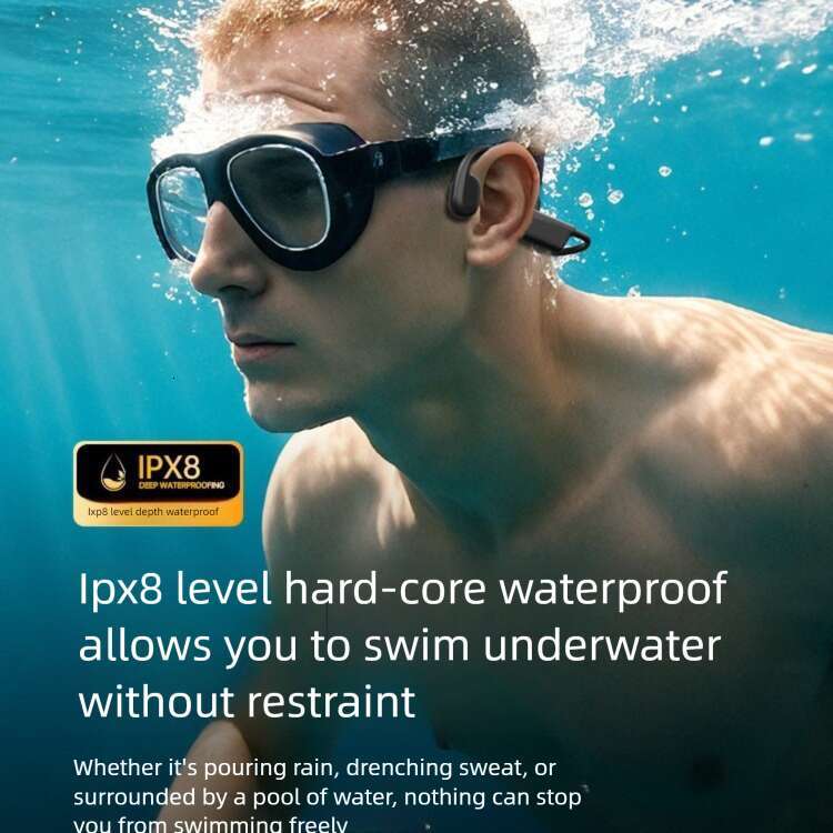 Famous Brand Factory Direct S Bone Conduction Swimming Waterproof Long Battery Life Non In Ear Sports Bluetooth Headphones