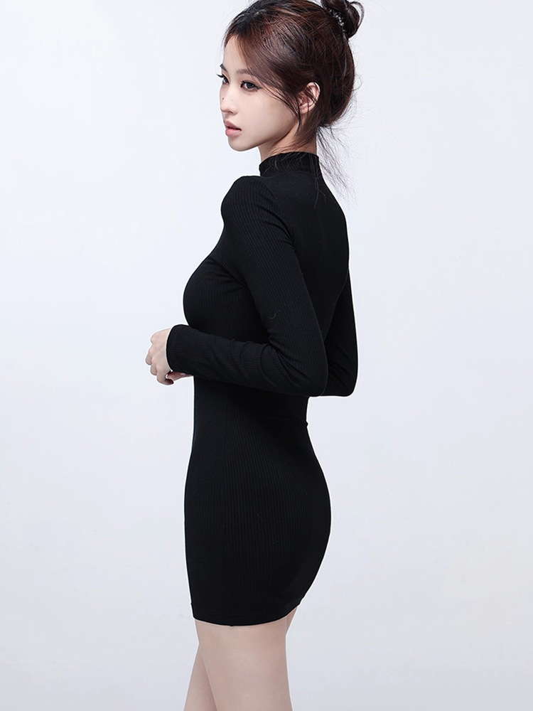 XR134 New Women's Fashion Solid Color Slim Fit Suspender Dress