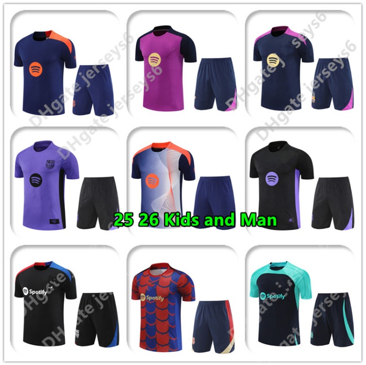 2026 chandal baRCElone Tracksuit LAMINE YAMAL 10# LEWANDOWSKI 9# soccer TRAINING barcelonaES 25 26 GAVI PEDRI RASHFORD men kid kit football 889