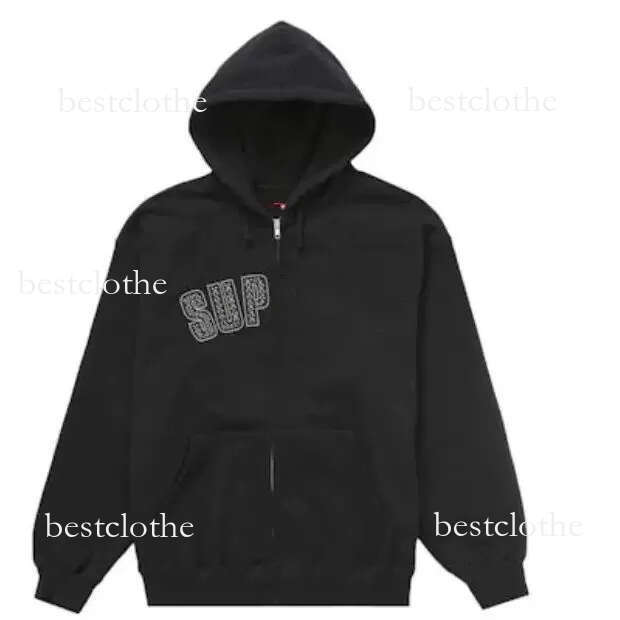 New Supremely Jacket Men's T Shirt Designer Jackets Tracksuit Casual Hoodies Cotton Olive Drab Coat Mens Street Super Puff Brand Hoodie 37c