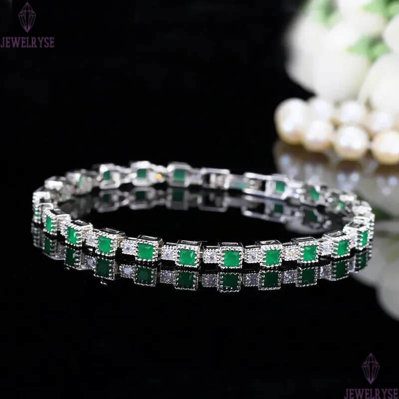 colorful diamond square desinger for woman AAA cubic zirconia copper white purple crystal bracelet bangle jewelry grls friend valentines day gift