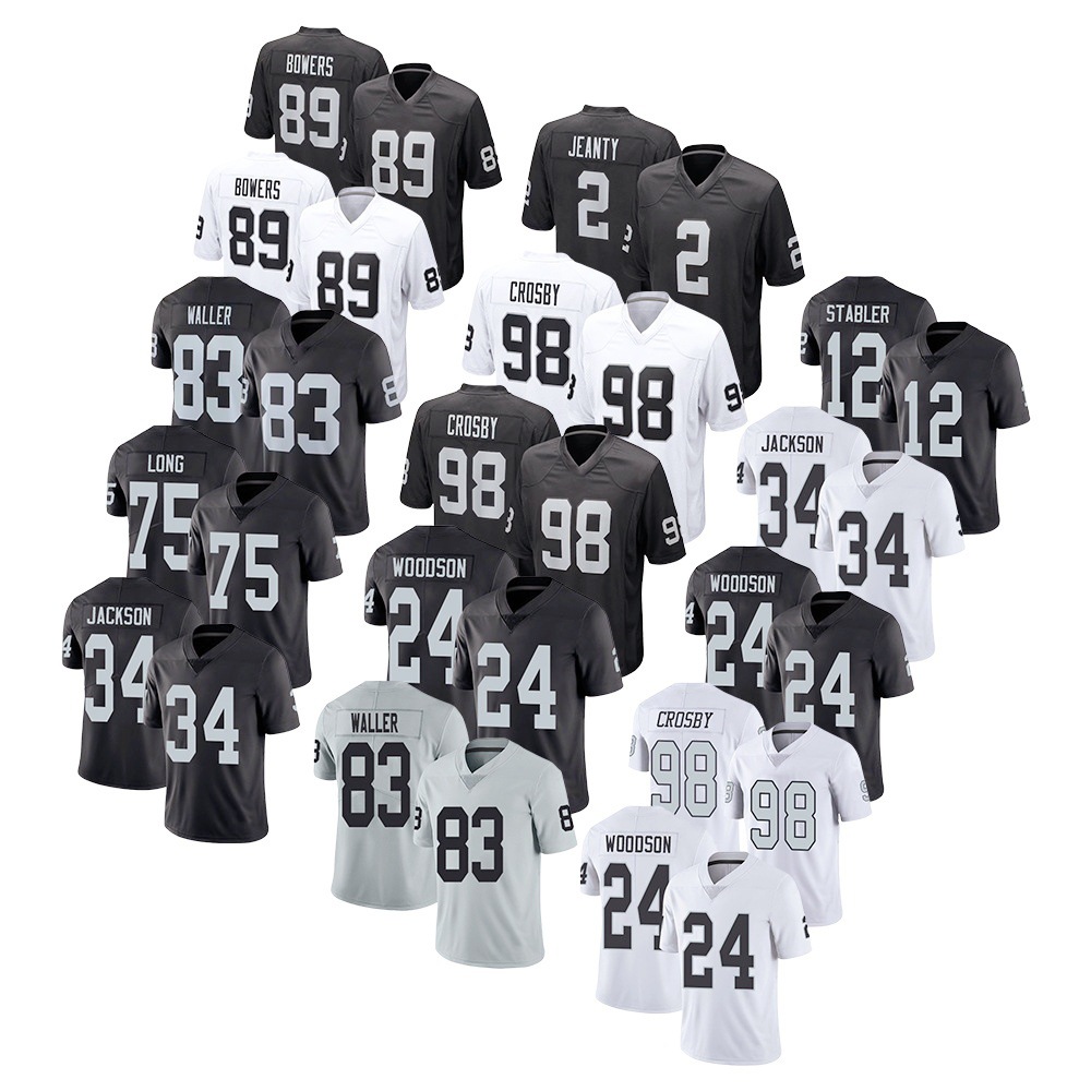 2#JEANTY 98#CROSBY embroidered rugby jersey