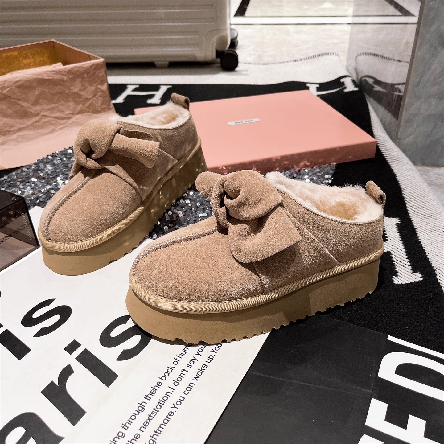 Free Shipping Winter Casual Bow-Tie Cotton Shoes And Velvet Plush Snow Boots Are Comfortable To Wear Cotton Boots 2026S HOT