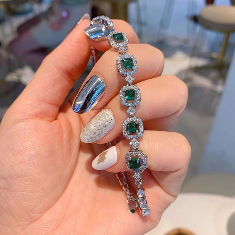 bracelet designer jewelry luxury jewelry Colorful Gemstone Designer Bracelets for Women Stylish Arm Band Jewelry jewellery braclet bangle bijoux de luxe