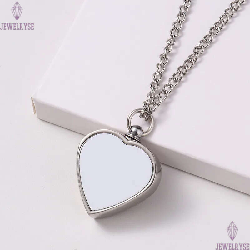 Thermal Transter Sublimation Blank Necklace Designer Heart Lettering Pendants Necklaces DIY Silver Valentines Day Lovers Jewelry For Women Men Choker
