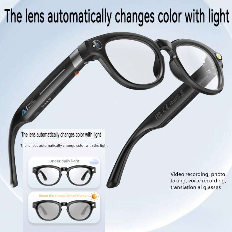 Famous Brand Famous Brand W HD Anti Shake Smart Recording Bluetooth Camera Photo Shooting Recognition Translation Glasses