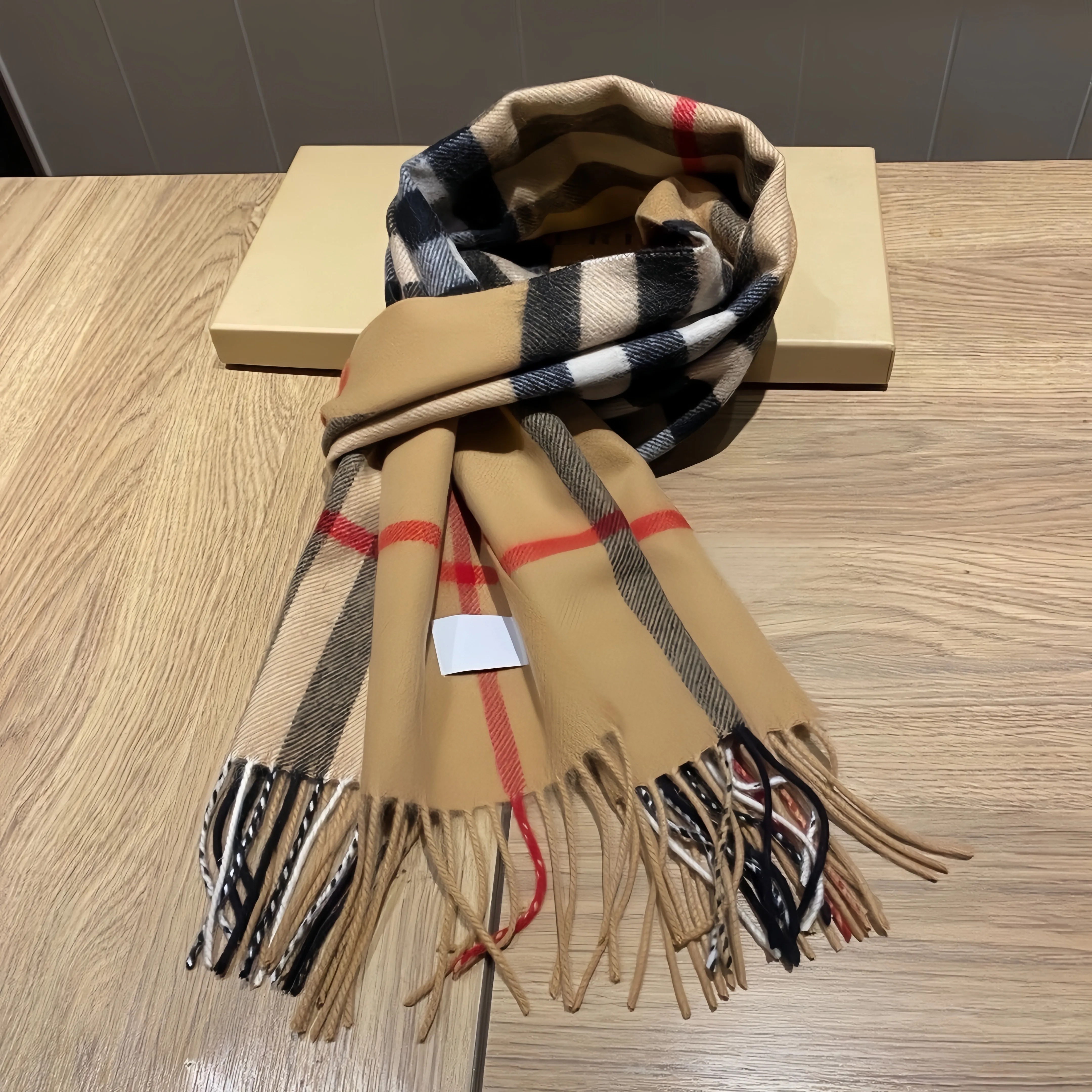 Classic Plaid Women Man Designer Scarf 100% Cashmere Scarves For Winter Warm Womens and mens Long Wraps Size 180x30cm