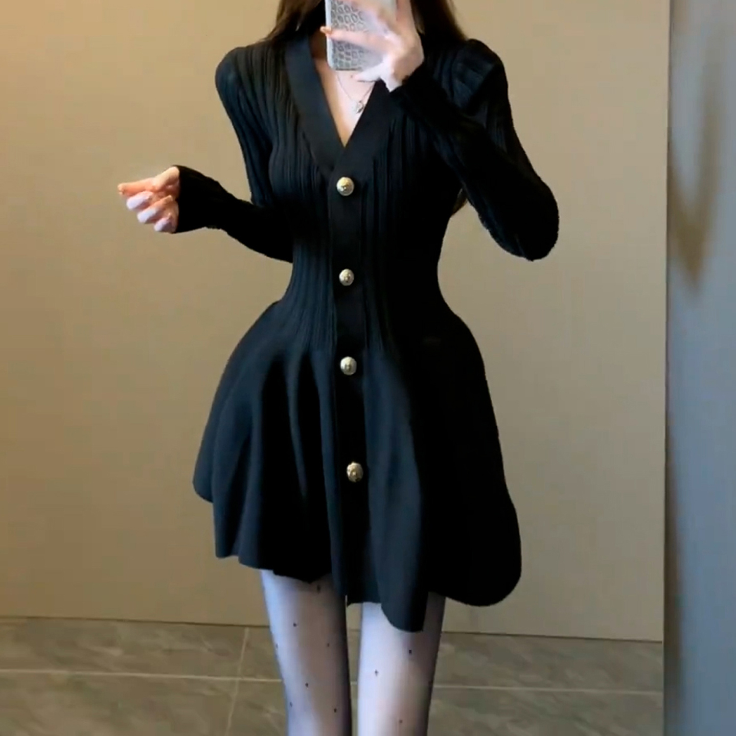 XR134 New Women's Fashion Solid Color Slim Fit Suspender Dress