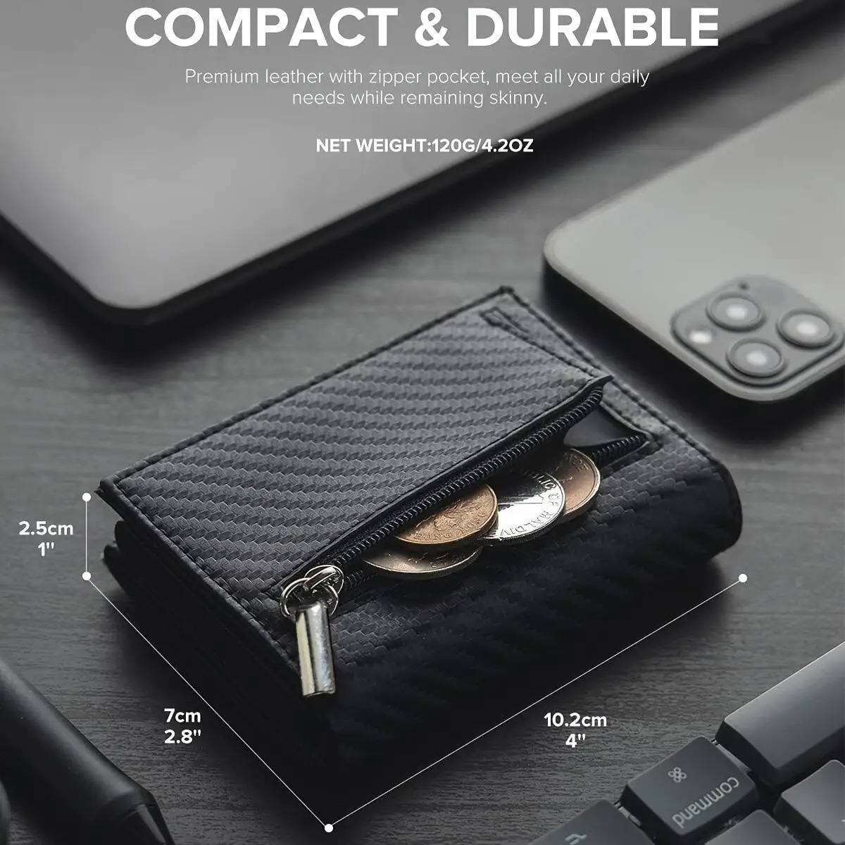 Anti Theft Credit Card Holder Men Wallets Carbon Fiber Wallet For Airtag Small Coin Purse Minimalist Wallets For Air Tag251204