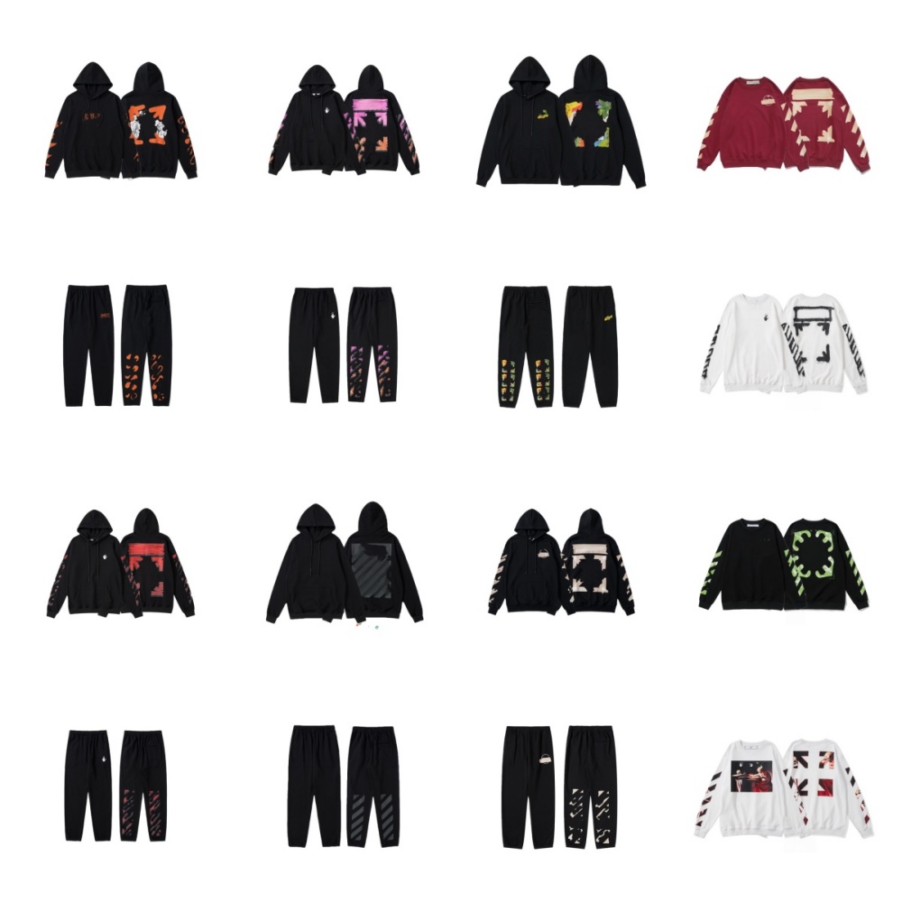 OFF designer hoodie mens designer hoodies for men brand pullover womens sweatshirt printing tracksuit hoody Leisure joggers white pants men clothes tech fleece 52