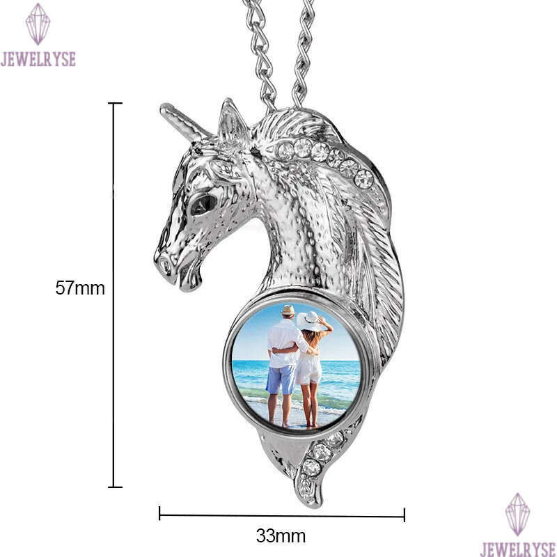 Thermal Transter Sublimation Blanks Necklaces Heart Wing Cross Pendants Designer Jewelry DIY Silver Plated Christmas Valentines Day For Women Choker N