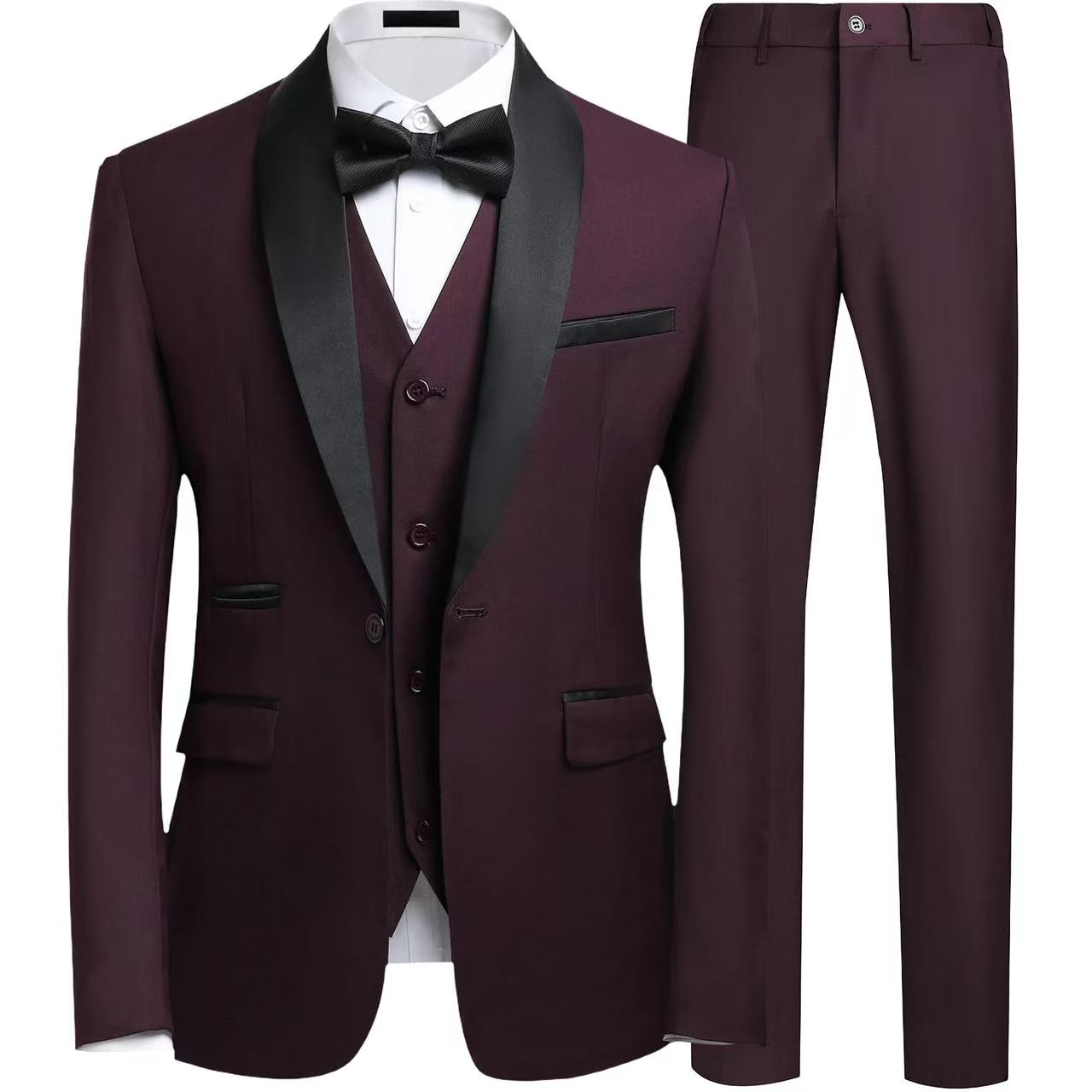 T2577 Men's Suit Set, 2025 Spring/Autumn Classic Wedding Best Man Attire, Professional Formal Wear
