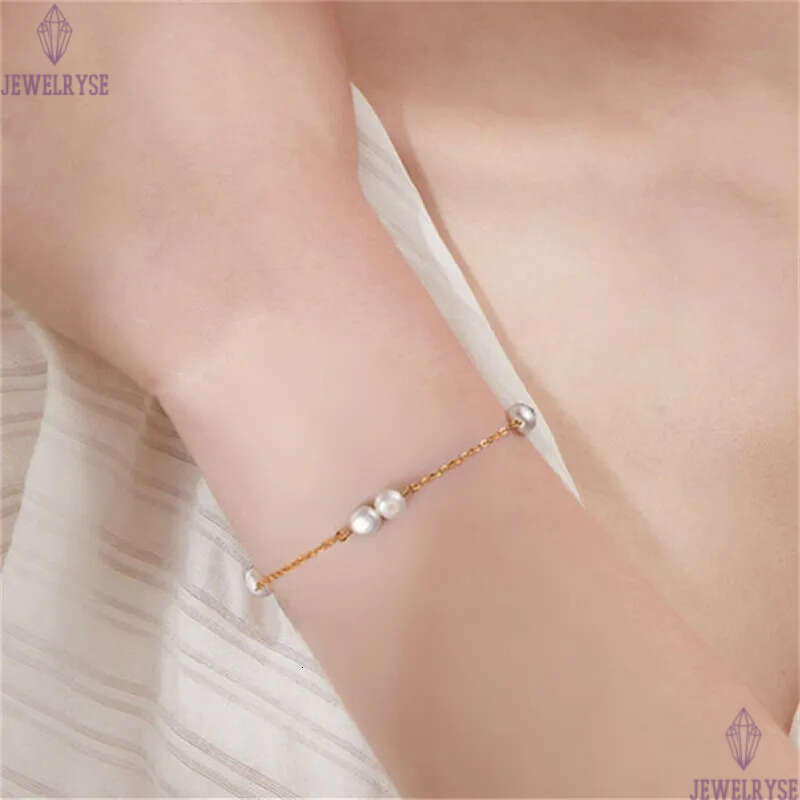 14k gold natural pearl bracelet designer woman s925 sterling silver chain fashion luury chains bracelets womens jewelry girls birthday friend chirstma