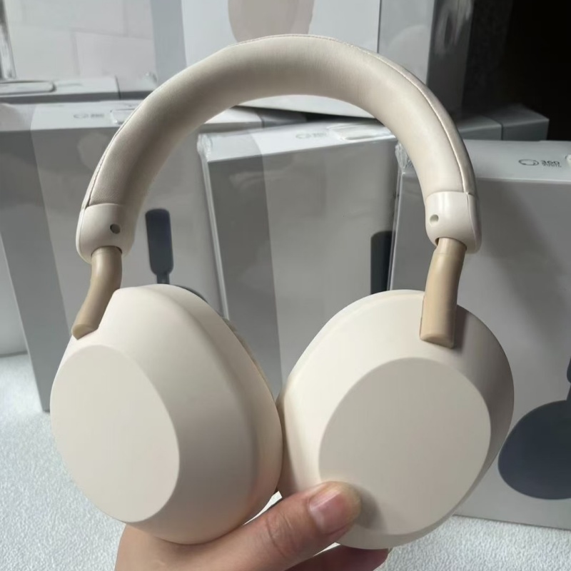 Wh-Xm5 Verdadeiro Fone De Ouvido Head Mounted Wireless Bluetooth Headphones Wireless Call Music Earphones Gaming Low Latency Headset Muhan