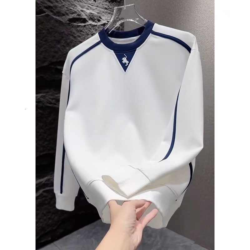 Designer Luxury Top Autumn New Men's Round Neck Horse Embroidery Sweatshirt Trendy Handsome Youth Casual Versatile Pullover Fashion Top
