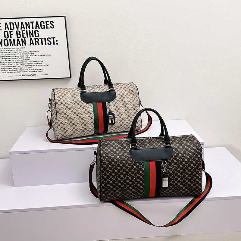 Designer Duffel Bags Women's 2025 New Color-Block Waterproof Travel Bag with Large Capacity - Gym & Business Organizer Bag for Fitness and Travel