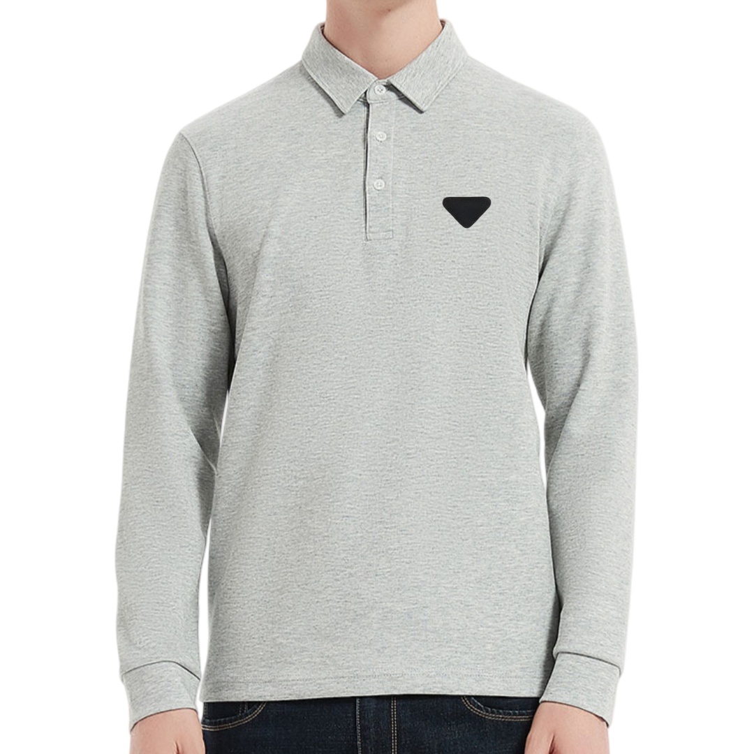 Designer Polos Men's T Shirt Mens lapel Polo Shirts Pullover Long Sleeve Tees Solid Embroidery Tshirts Sportswear Tshirt Tops