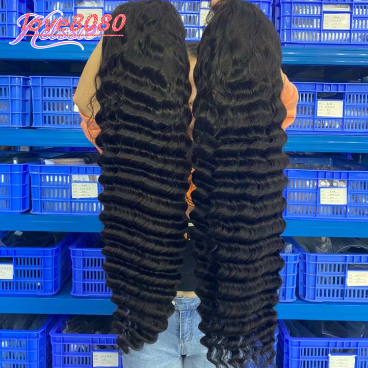 Wholesale Cheap HD Pre Plucked Human Hair Lace Front Wig 13x4 Curly Wet and Wavy Water Wave Lace Frontal Wig With Free Shipping